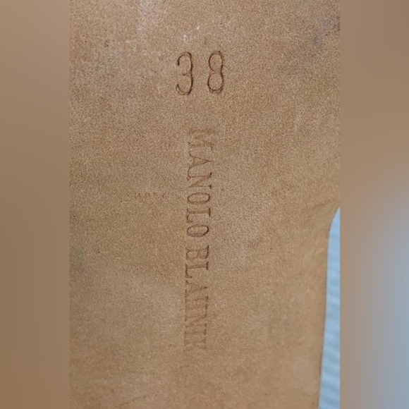 Manolo Blahnik Navy Heels - Picture 4 of 4